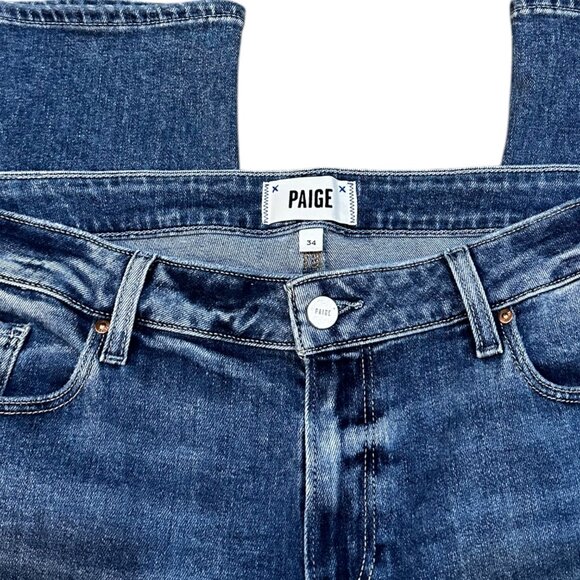 Paige Denim Amber Straight Jean Dark Wash - Picture 4 of 5